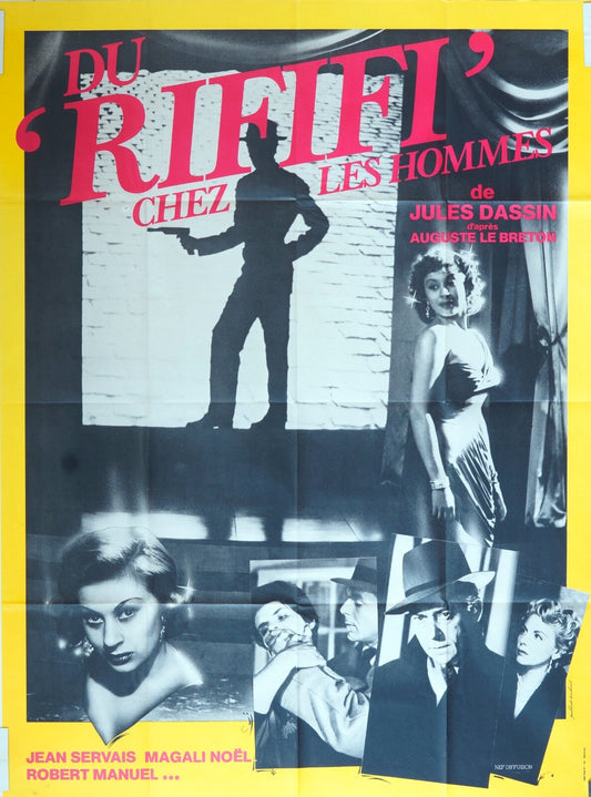 DU RIFIFI CHEZ LES HOMMES MOVIE POSTER ORIGINAL (120X160) JULES DASSIN