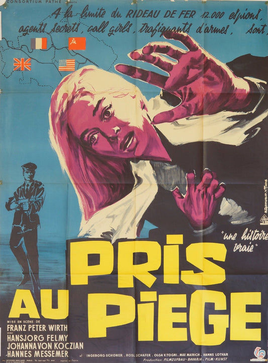 PRIS AU PIÈGE  FRANZ PETER WIRTH MOVIE POSTER ORIGINAL 120x160