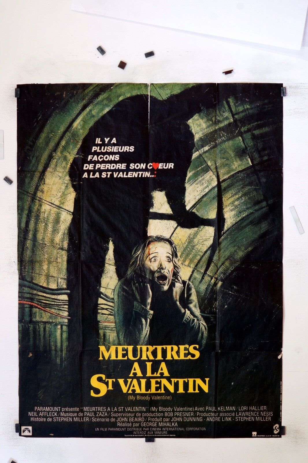 MEURTRES À LA SAINT VALENTIN PAUL KELMAN MOVIE POSTER ORIGINAL 120x160