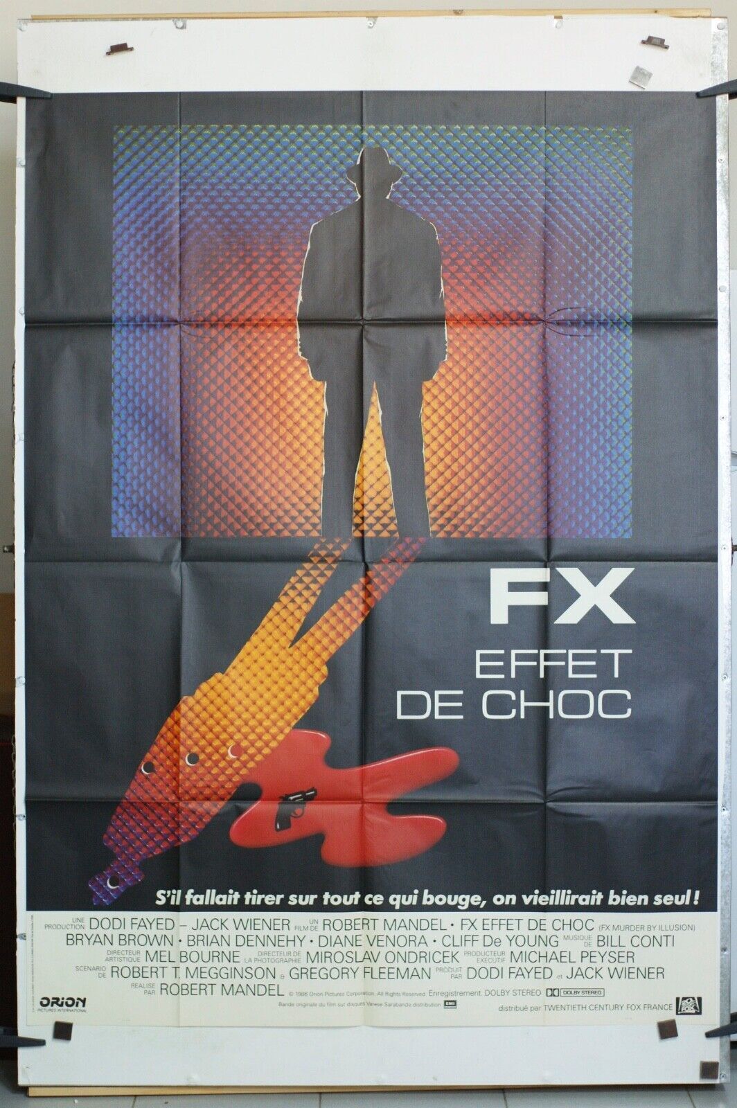 FX EFFET DE CHOC ORIGINAL MOVIE POSTER 120x160 BRIAN DENNEHY