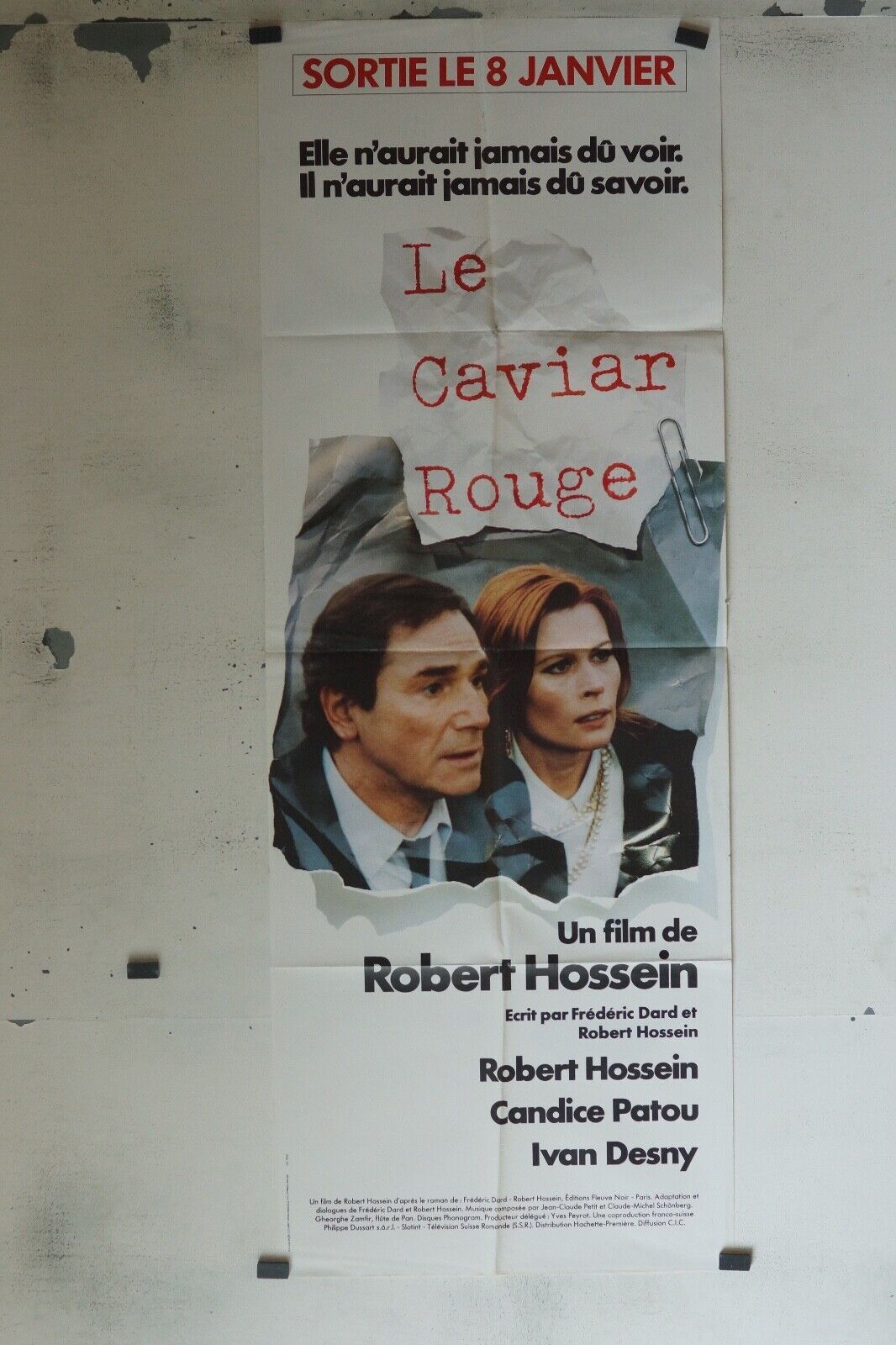 LE CAVIAR ROUGE MOVIE POSTER ORIGINAL 60x160 ROBERT HOSSEIN