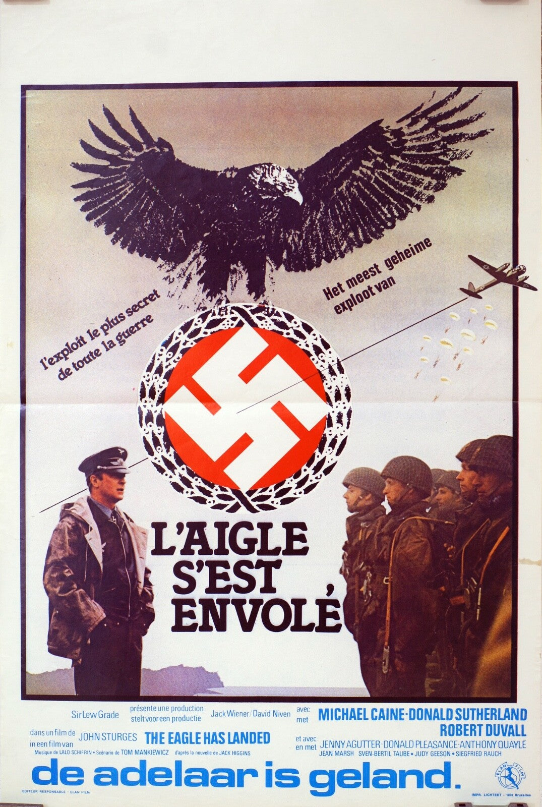 L'AIGLE S’EST ENVOLE (BELGIAN VERSION) ORIGINAL THE EAGLE HAS LANDED 