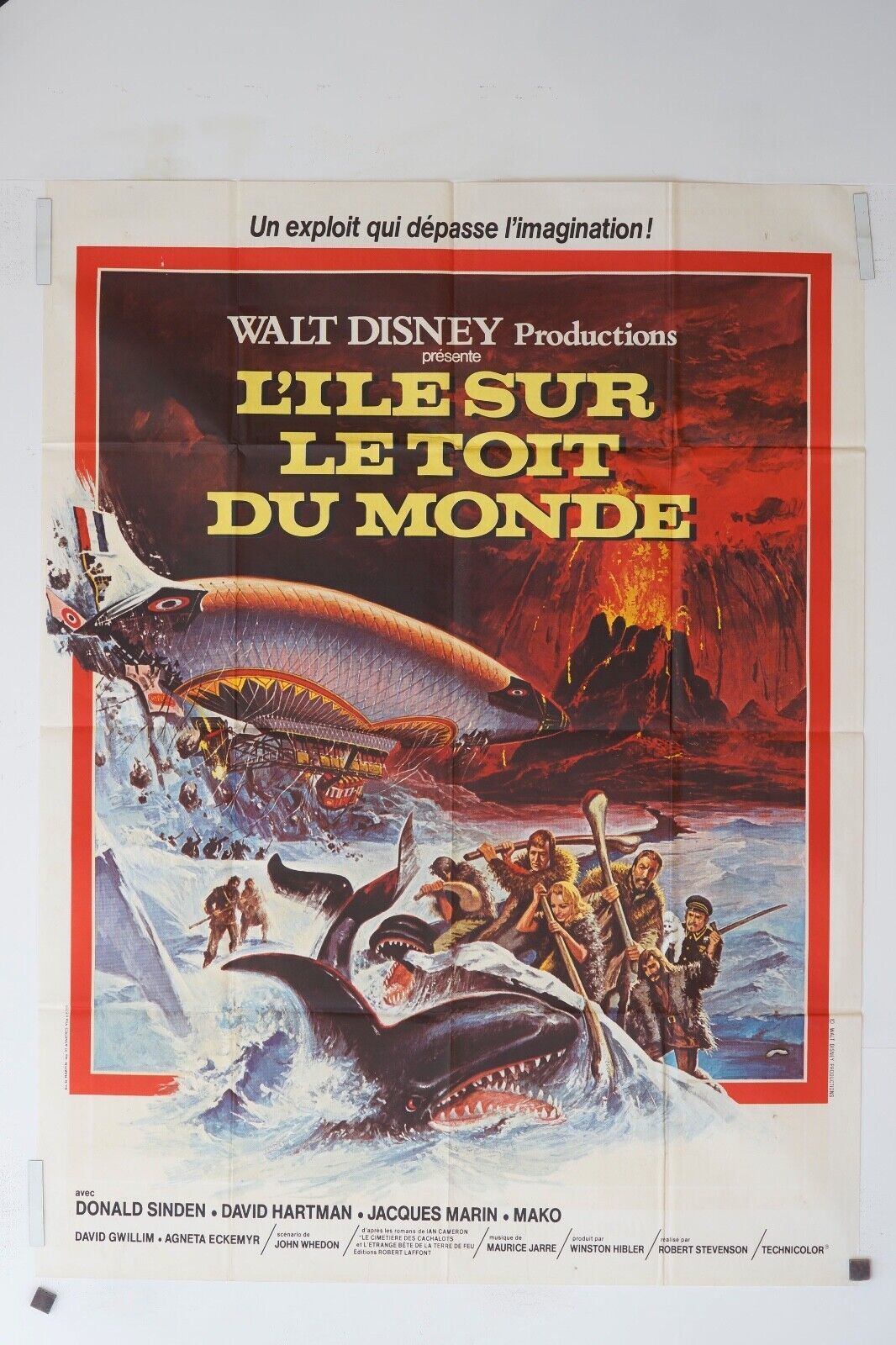 L’ILE SUR LE TOIT DU MONDE MOVIE POSTER ORIGINAL 120x160  WALT DISNEY