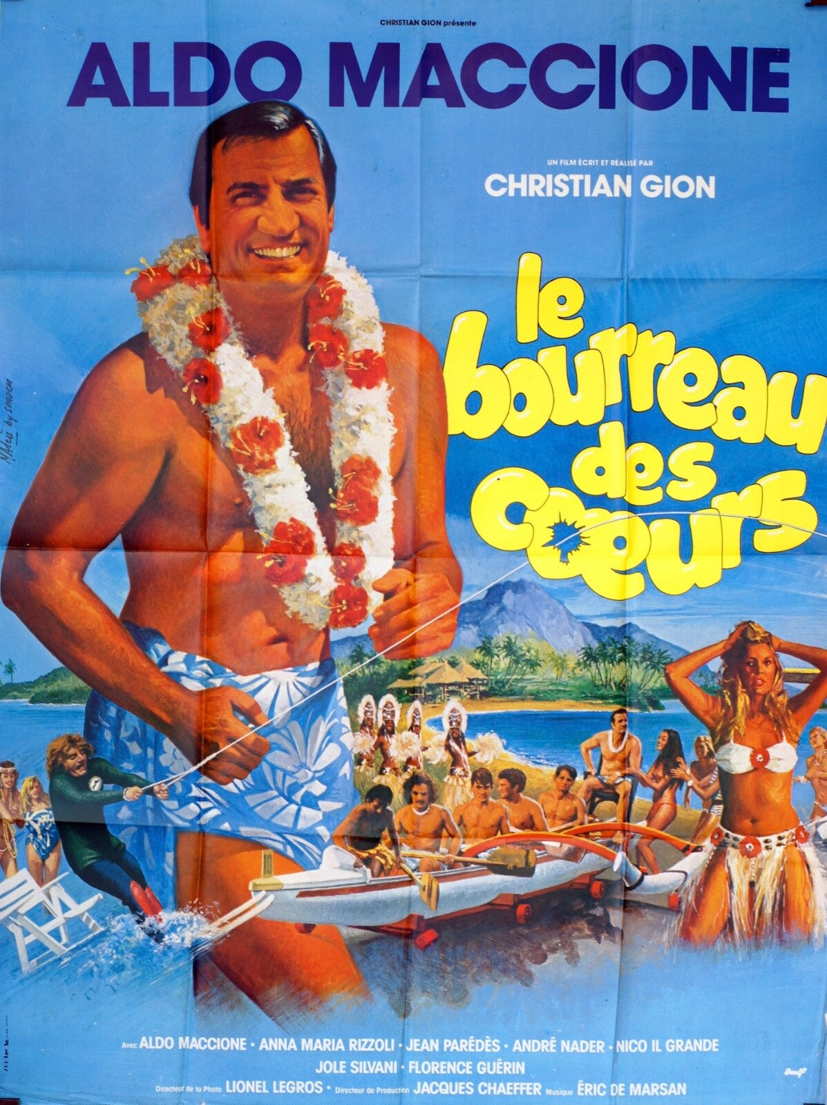 LE BOURREAU DES CŒURS MOVIE POSTER ORIGINAL (120X160) ALDO MACCIONE