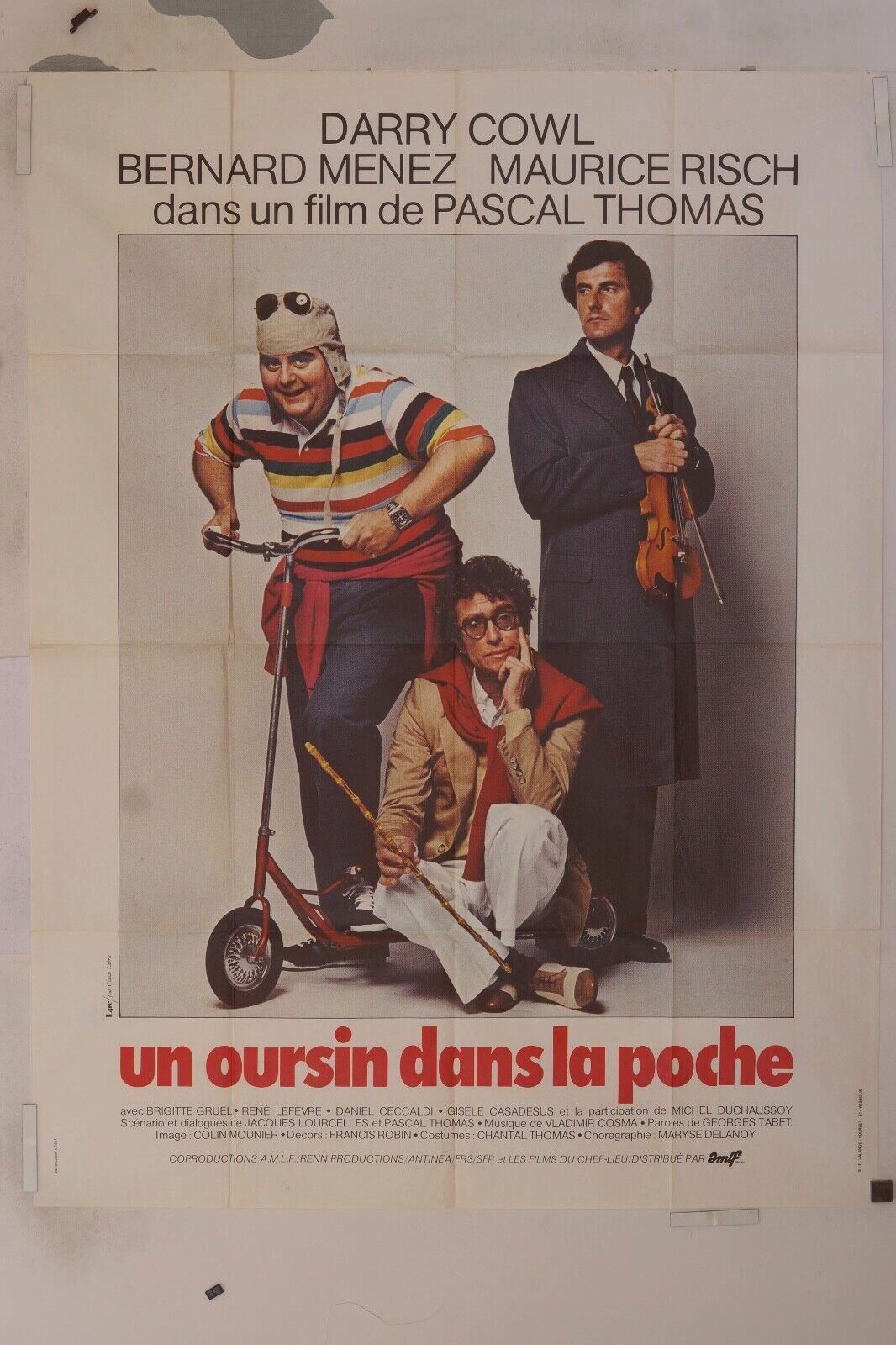 UN OURSIN DANS LA POCHE MOVIE POSTER ORIGINAL (120x160) DARRY COWL