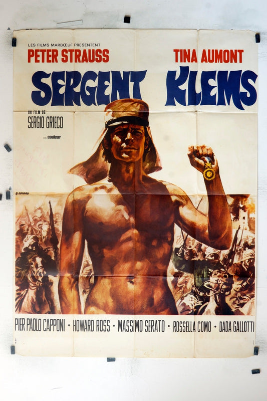 SERGENT KLEMS PETER STRAUSS MOVIE POSTER ORIGINAL (120x160)