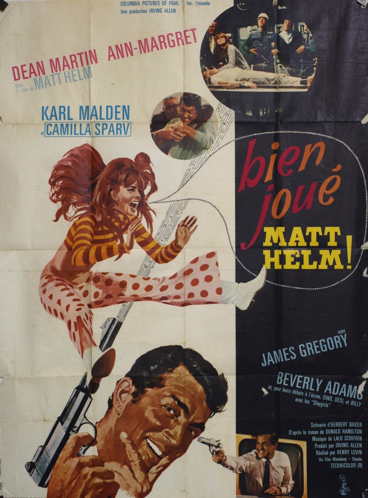 BIEN JOUÉ MATT HELM ! MOVIE POSTER ORIGINAL 120x160