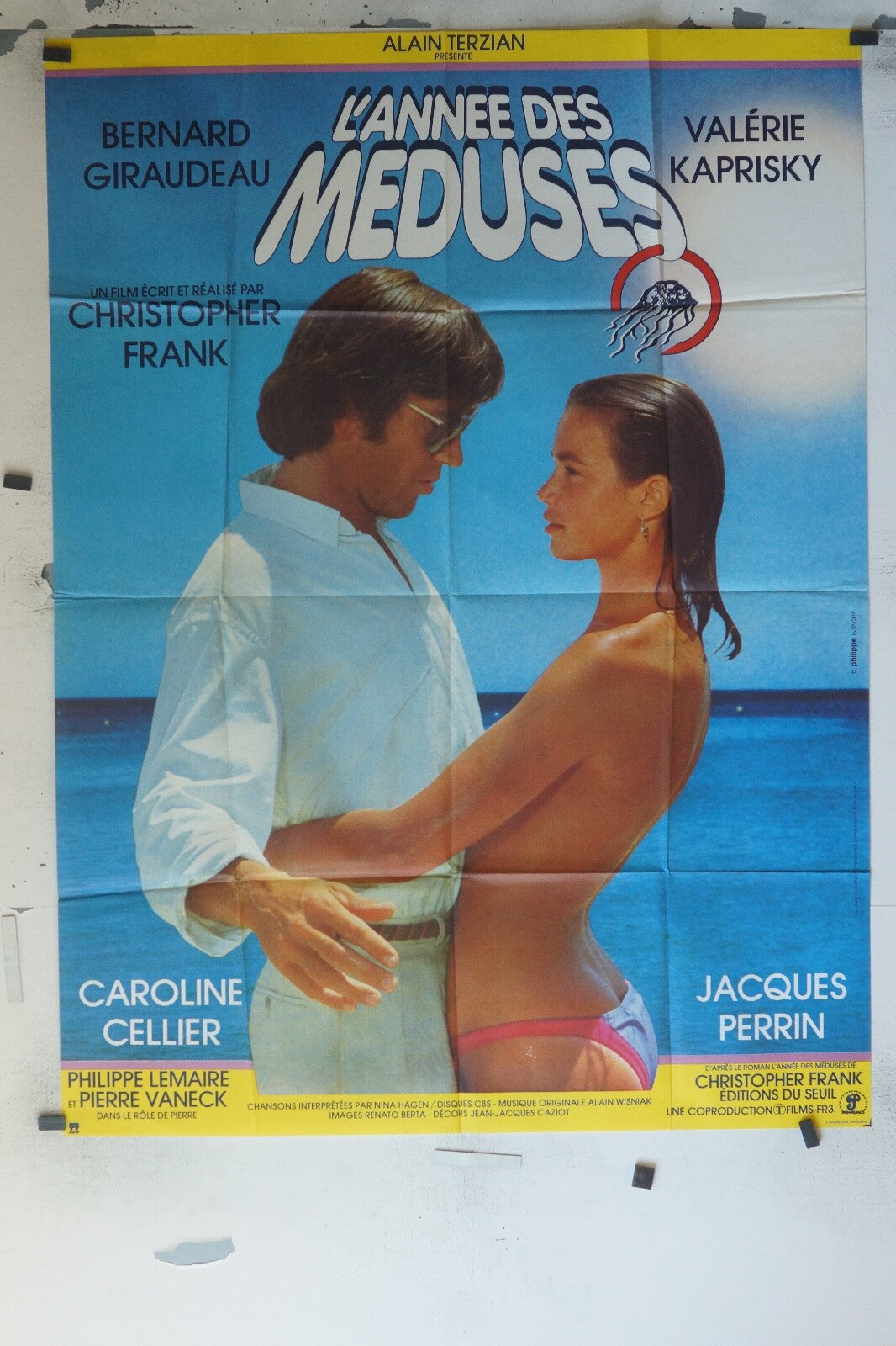 L’ANNÉE DES MÉDUSES Original Movie Poster 120X160 BERNARD GIRAUDEAU