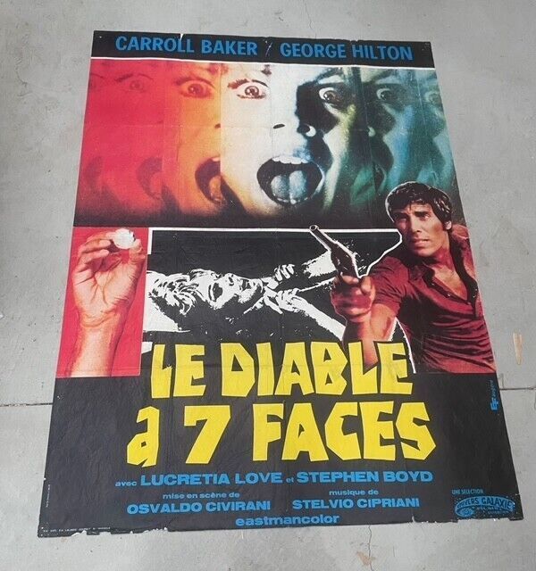 LE DIABLE A 7 FACES,  MOVIE POSTER ORIGINAL 120x160