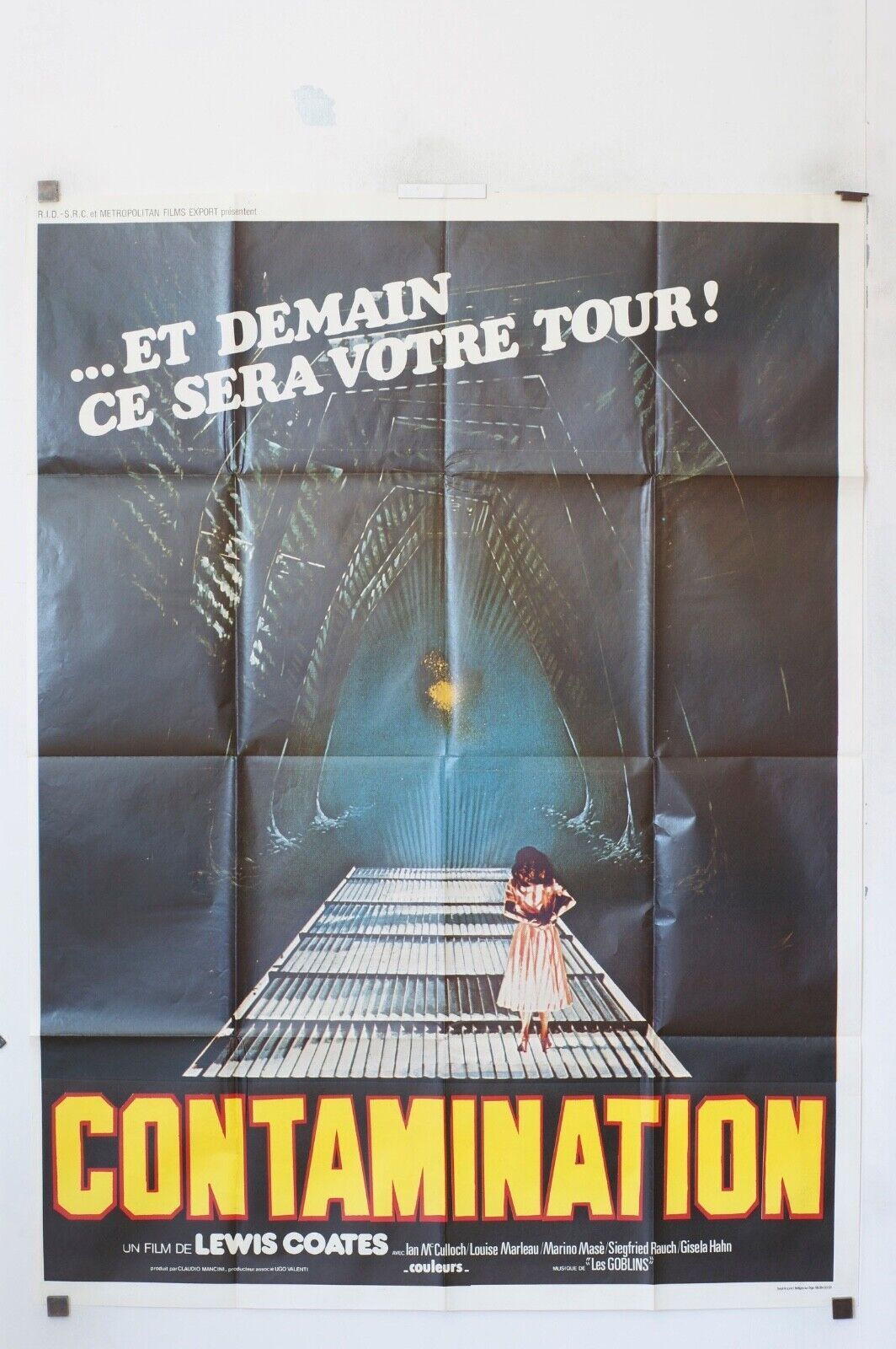 CONTAMINATION POSTER ORIGINAL 120x160 LEWIS COATES
