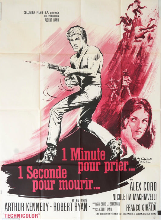 1 MINUTE POUR PRIER…1 SECONDE POUR  MOURIR ORIGINAL MOVIE POSTER 120x160