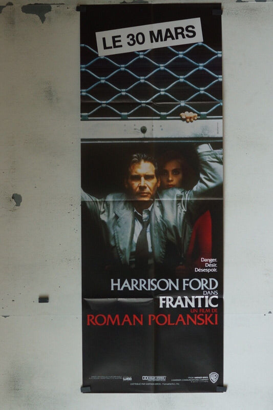 FRANTIC MOVIE POSTER ORIGINAL 60x160 HARRISON FORD