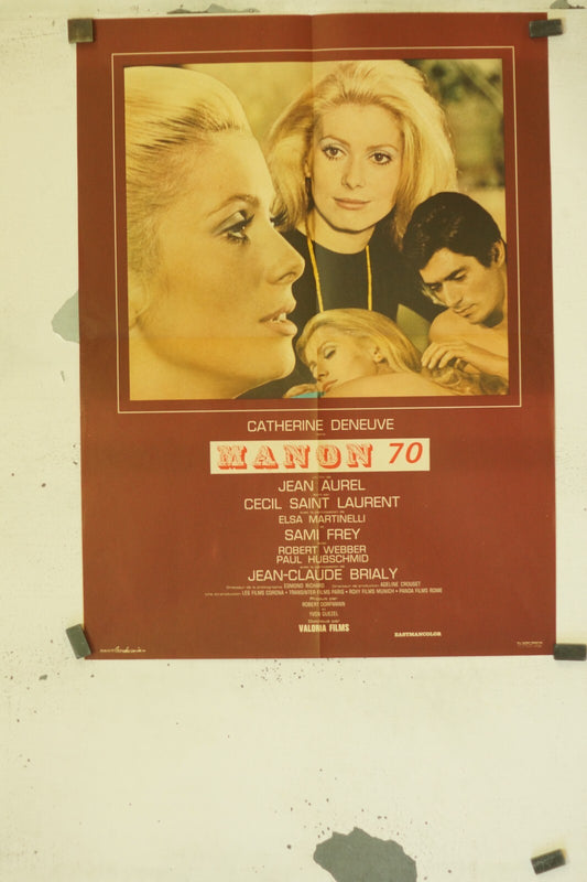 MANON 70 POSTER ORIGINAL (60X80) CATHERONE DENEUVE – JEAN AUREL