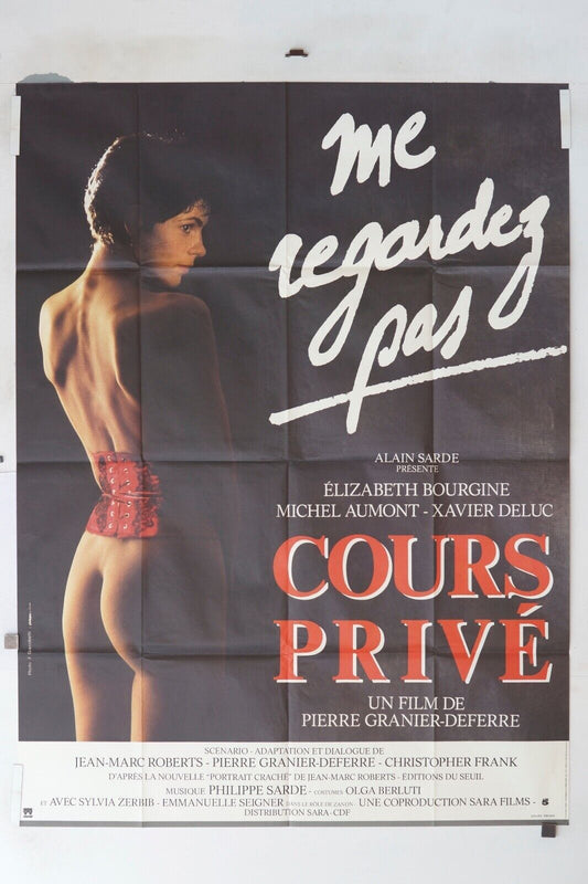 COURS PRIVÉ MOVIE POSTER ORIGINAL 120x160 ELIZABETH BOURGINE