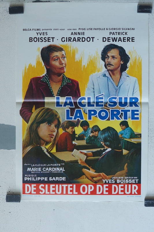 LA CLÉ SUR LA PORTE (BELGE) MOVIE POSTER ORIGINAL 36 X 55 YVES BOISSET