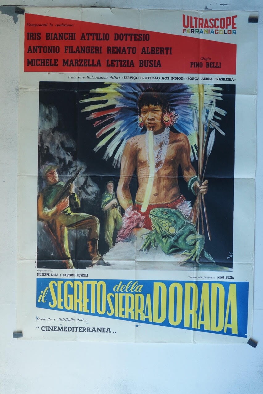 IL SEGRETO DELLA SIERRA DORADA (1957) POSTER ORIGINAL120x160