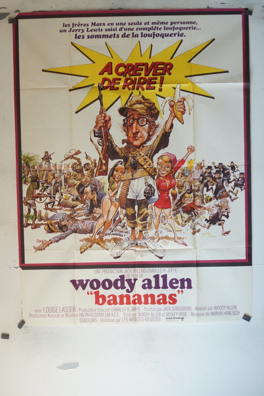 « BANANAS » POSTER ORIGINAL1 20x160 WOODY ALLEN