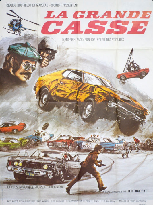 LA GRANDE CASSE POSTER ORIGINAL 120x160 CLAUDE BOURILLOT