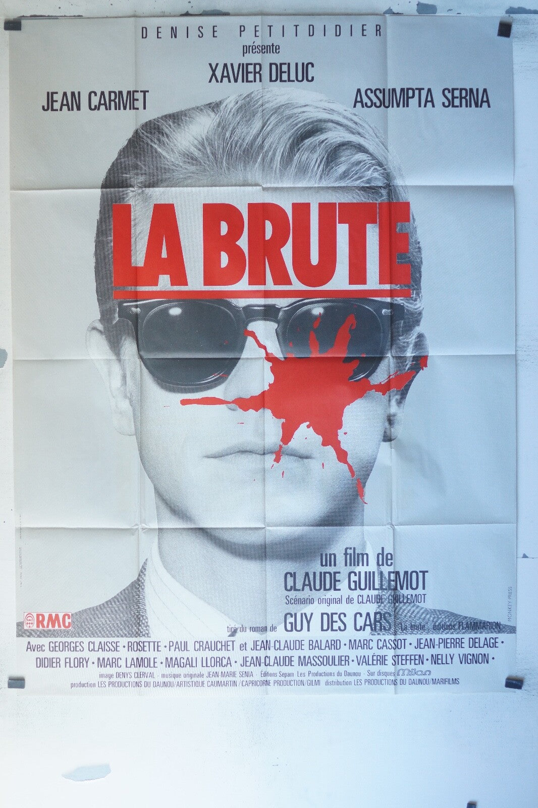 LA BRUTE MOVIE POSTER ORIGINAL 120x160 JEAN CARMET