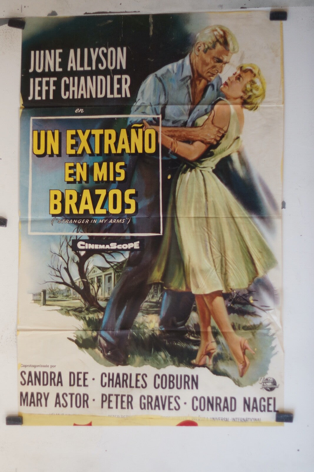 UN EXTRANO EN MIS BRAZO(70X100)ORIGINAL MOVIE POSTER JUNE ALLYSON – JEFF CHANDLE