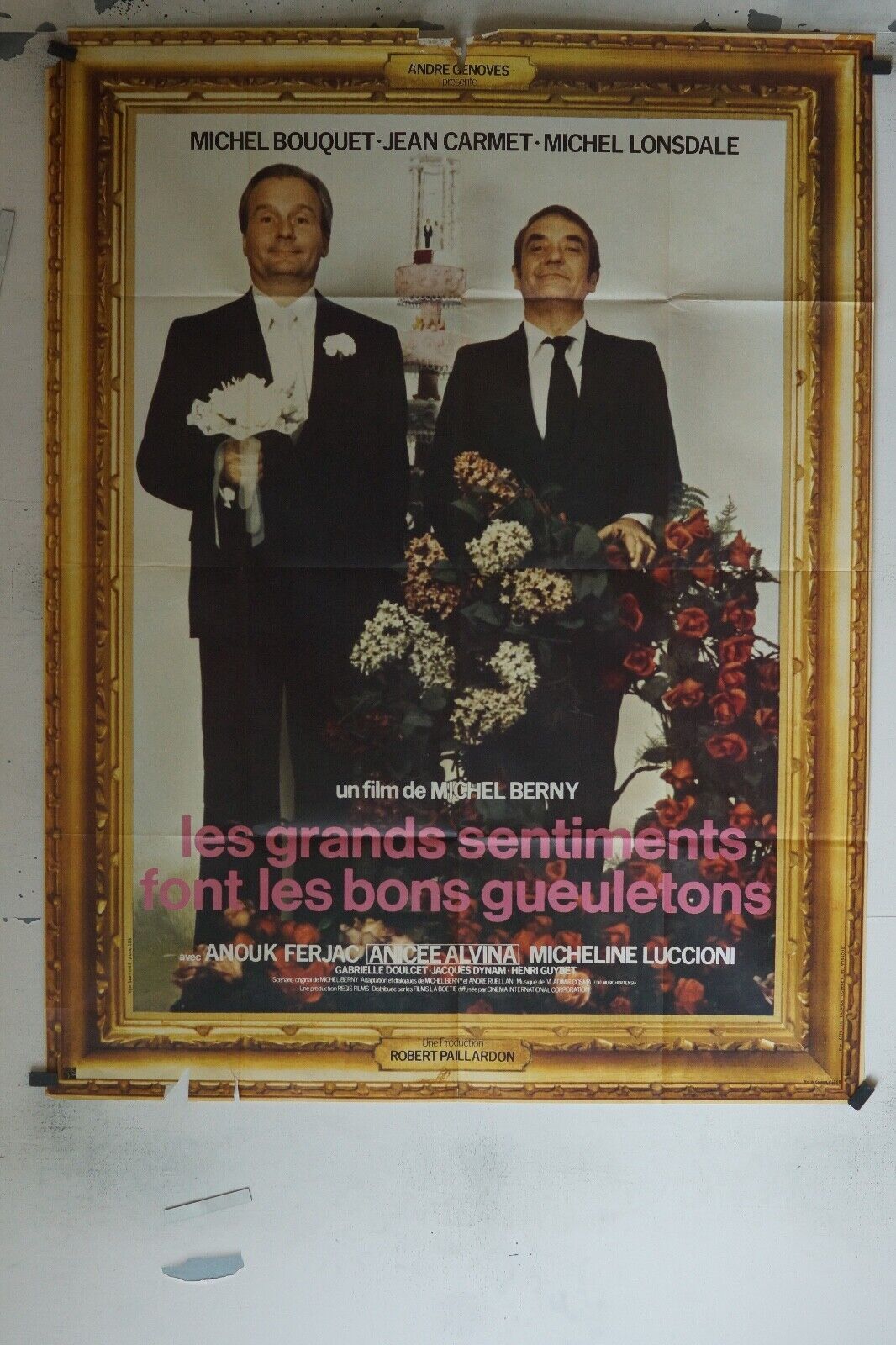 LES GRANDS SENTIMENTS FONT LES BONS GUEULETONS MOVIE POSTER ORIGINAL (120x160)