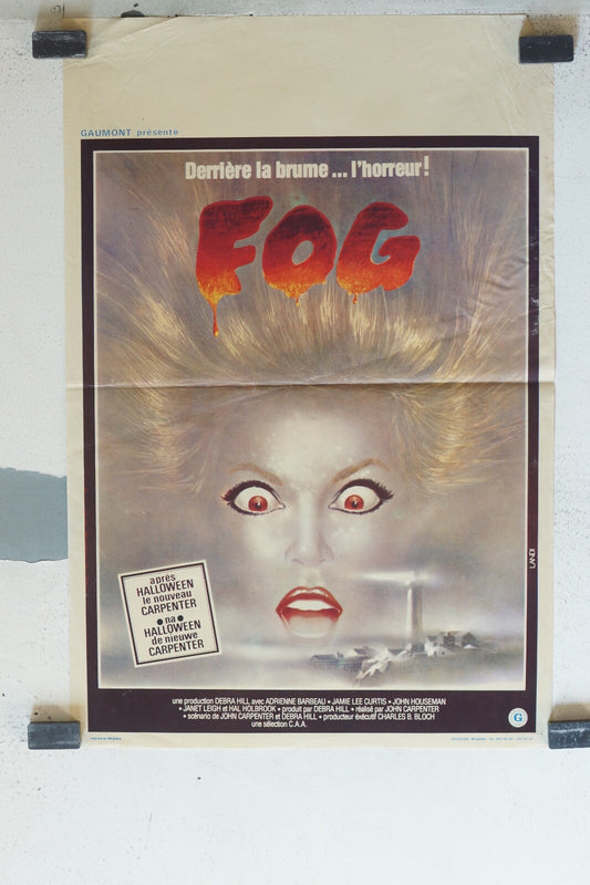  FOG (belge) MOVIE POSTER ORIGINAL 53x36 Adrienne Barbeau , Jamie Lee Curtis 