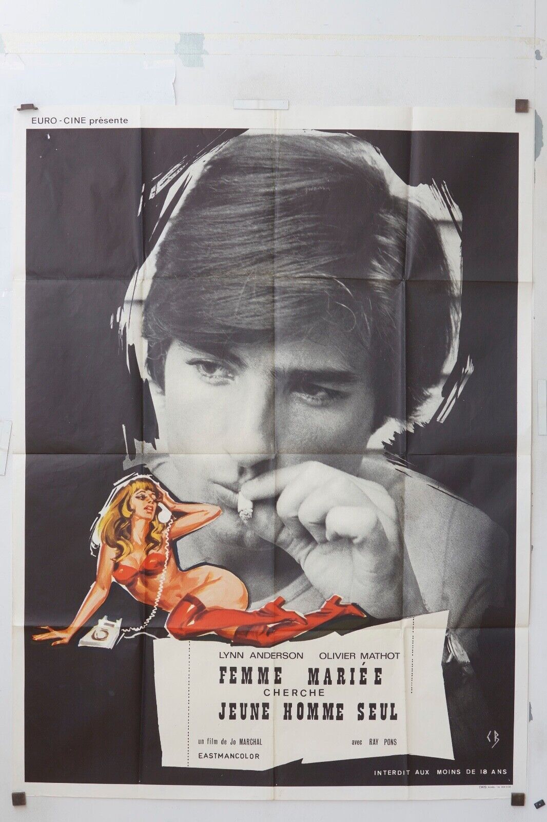 FEMME MARIÉE CHERCHE JEUNE HOMME SEUL MOVIE POSTER ORIGINAL 120x160 LYNN