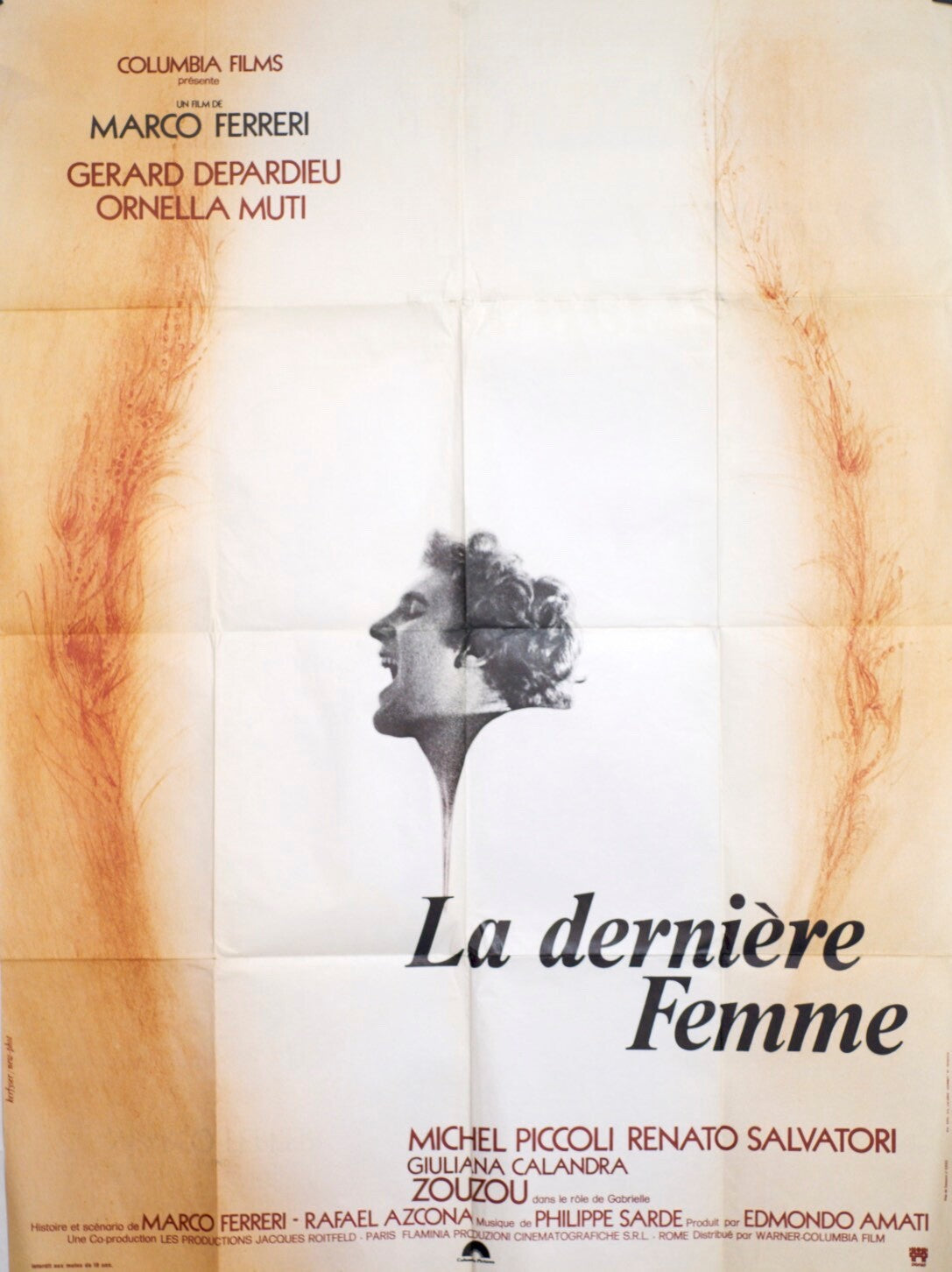LA DERNIÈRE FEMME MOVIE POSTER ORIGINAL 120x160 ORNELLA MUTTI