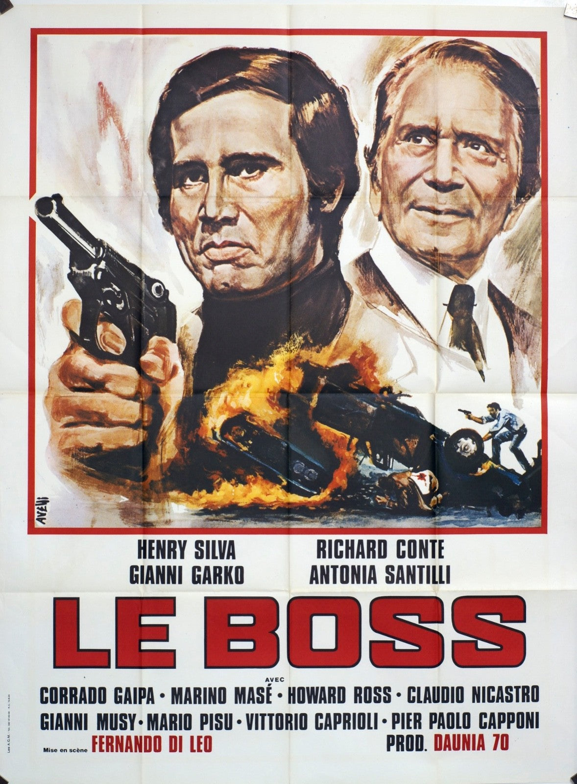 LE BOSS  HENRY SILVA POSTER ORIGINAL 120x160