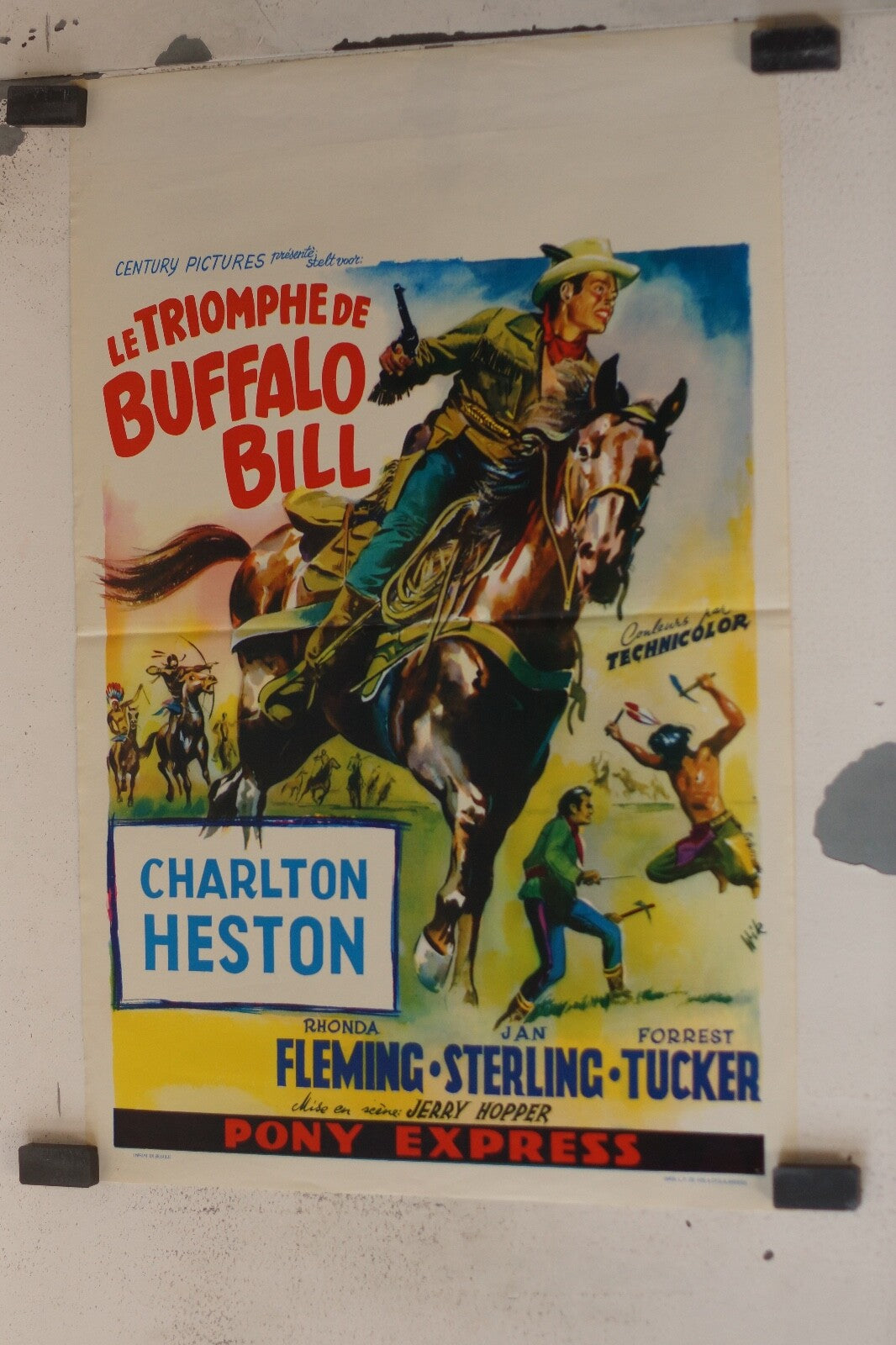 TRIOMPHE DE BUFFALO BILL (LE) (French Edition) ORIGINAL 30x55