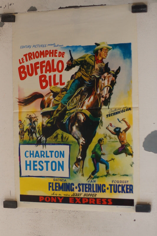 TRIOMPHE DE BUFFALO BILL (LE) (French Edition) ORIGINAL 30x55