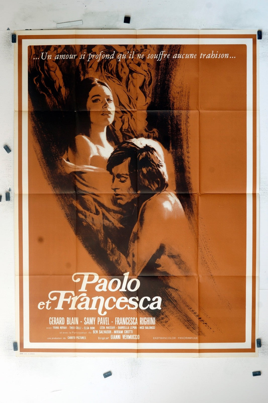PAOLO ET FRANCESCA GERARD BLAIN MOVIE POSTER ORIGINAL (120x160)