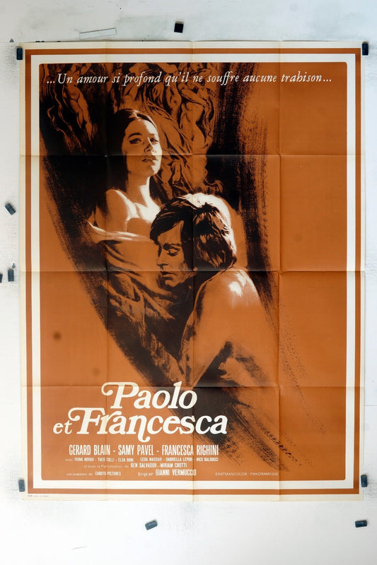 PAOLO ET FRANCESCA GERARD BLAIN MOVIE POSTER ORIGINAL (120x160)