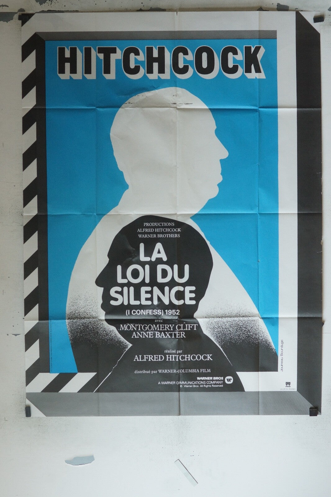 LA LOI DU SILENCE ORIGINAL 120x160 HITCHCOCK