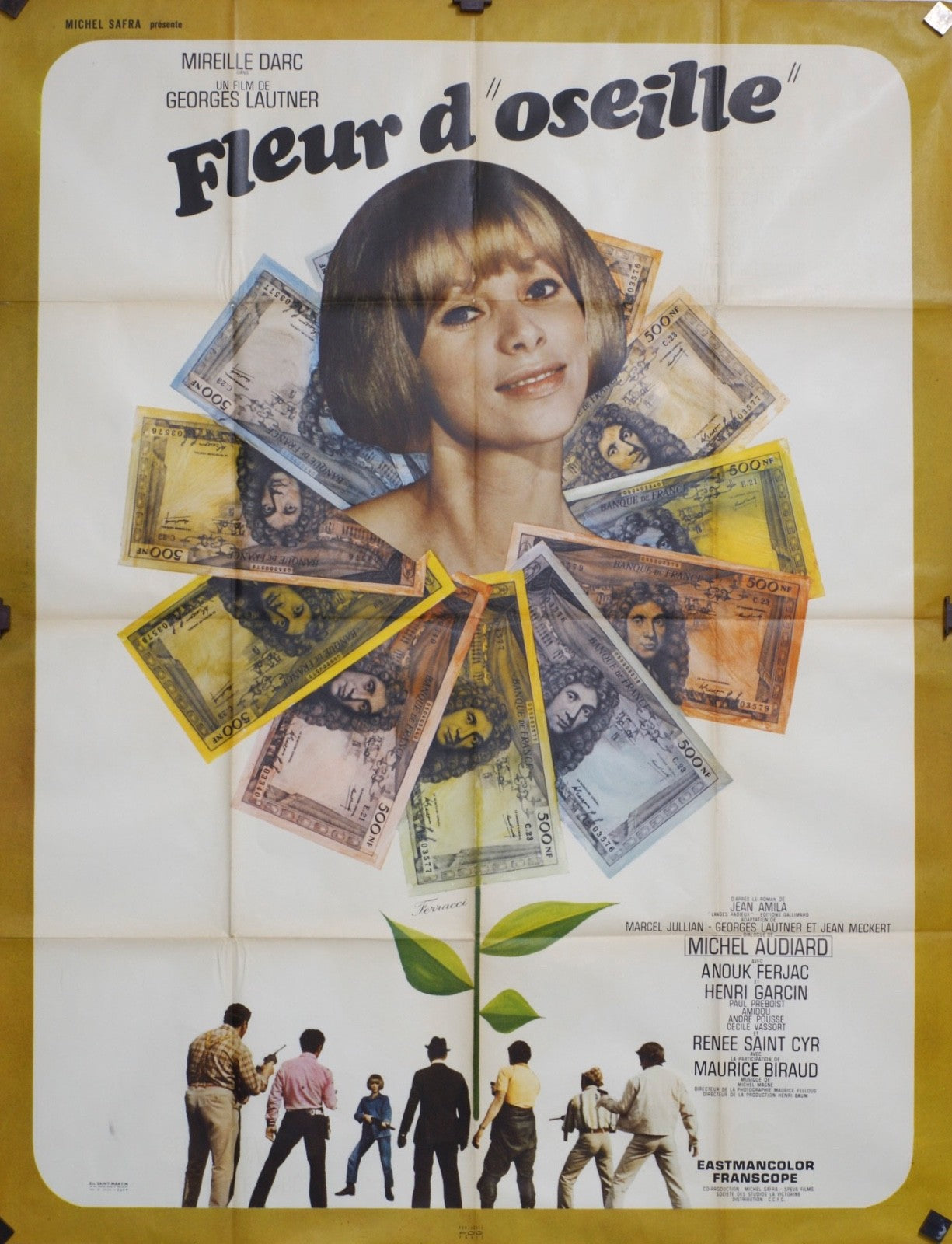 FLEUR D’OSEILLE MIREILLE DARC MOVIE POSTER ORIGINAL 120x160