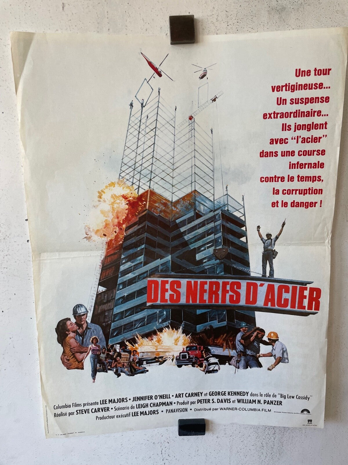 LES NERFS D’ACIER (40X60) LEE MAJORS – JENNIFER O’NEIL