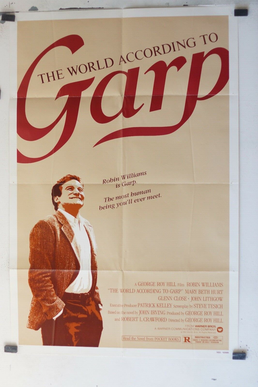 THE WORLD ACCORDING TO GARP ORIGINAL, MOVIE POSTER (69x103), Robin Williams 