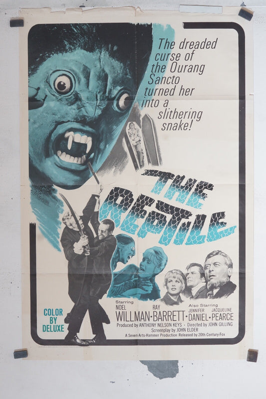 THE REPTILE ORIGINAL POSTER (69X103), John Gilling, Noel Williman