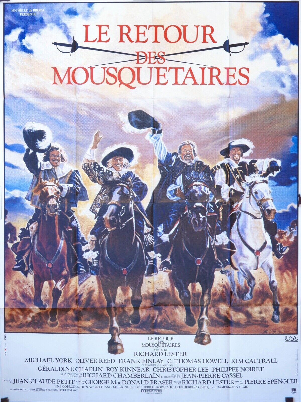 LE RETOUR DES MOUSQUETAIRES MOVIE POSTER ORIGINAL 120x160 MONICELLI