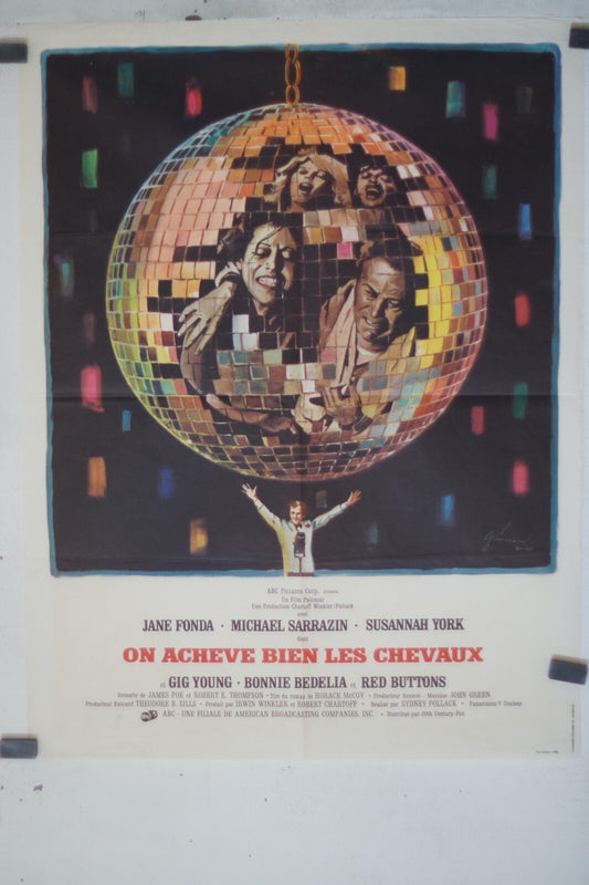 ON ACHEVE BIEN LES CHEVAUX MOVIE POSTER ORIGINAL (60X80) Sydney Pollack