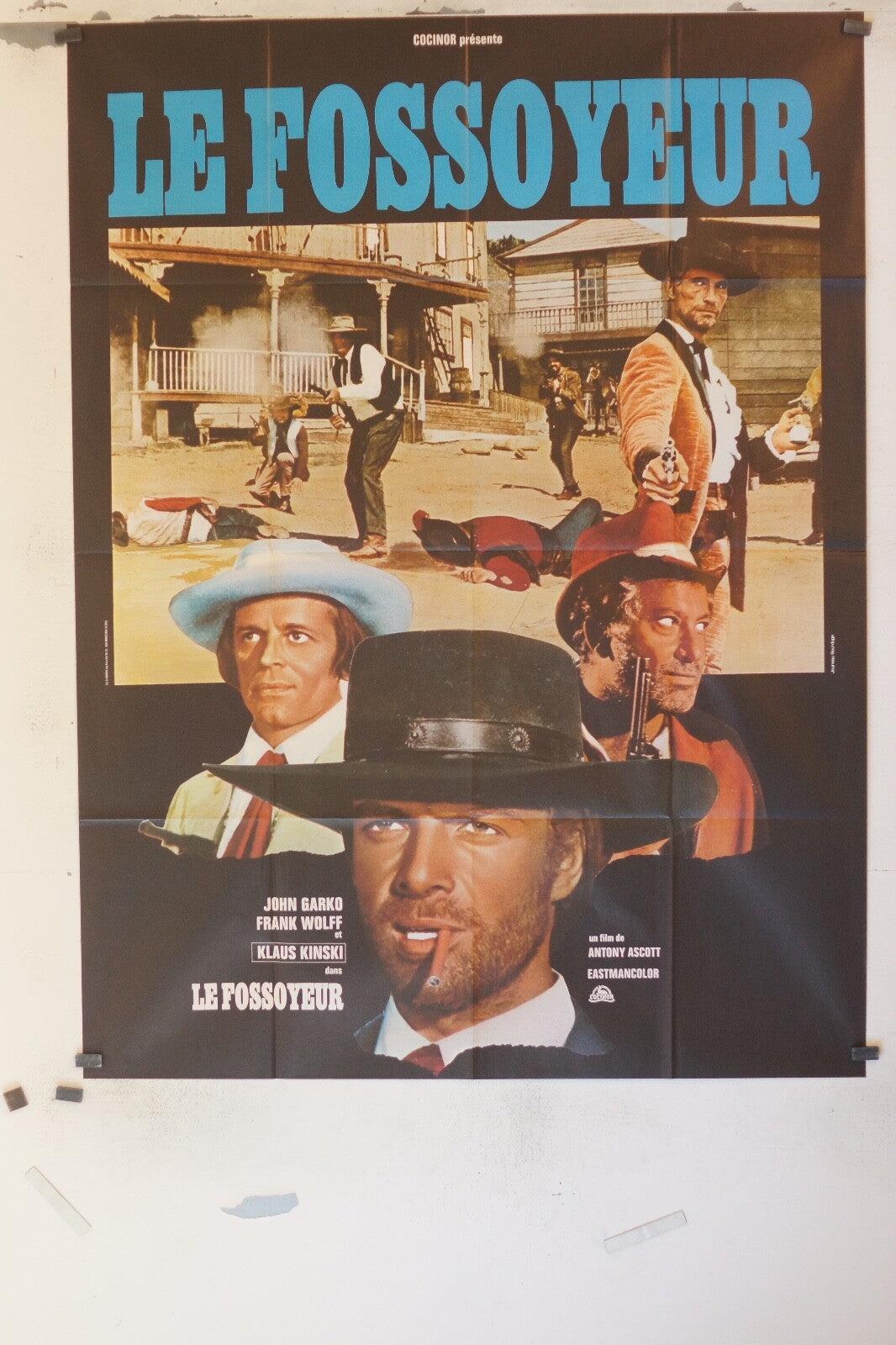 LE FOSSOYEUR POSTER ORIGINAL120x160 JOHN GARKO