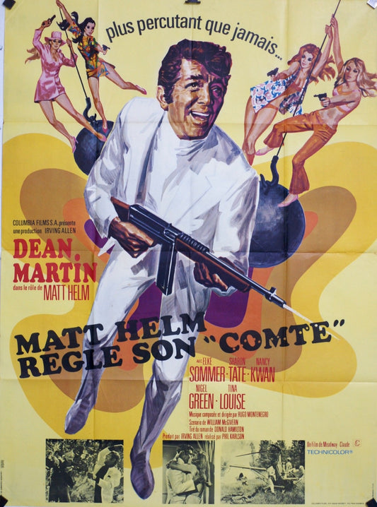 MATT HELM REGLE SON COMTE »  DEAN MARTIN   POSTER ORIGINAL 120x160