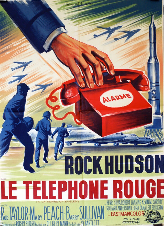 LE TELEPHONE ROUGE Original Poster (French Version) / A Gathering of Eagles