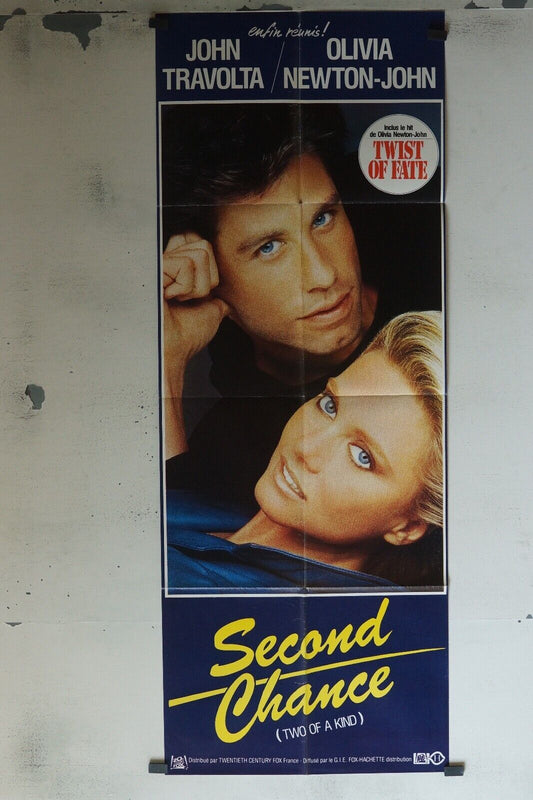 SECOND CHANCE MOVIE POSTER ORIGINAL 60x160  JOHN TRAVOLTA