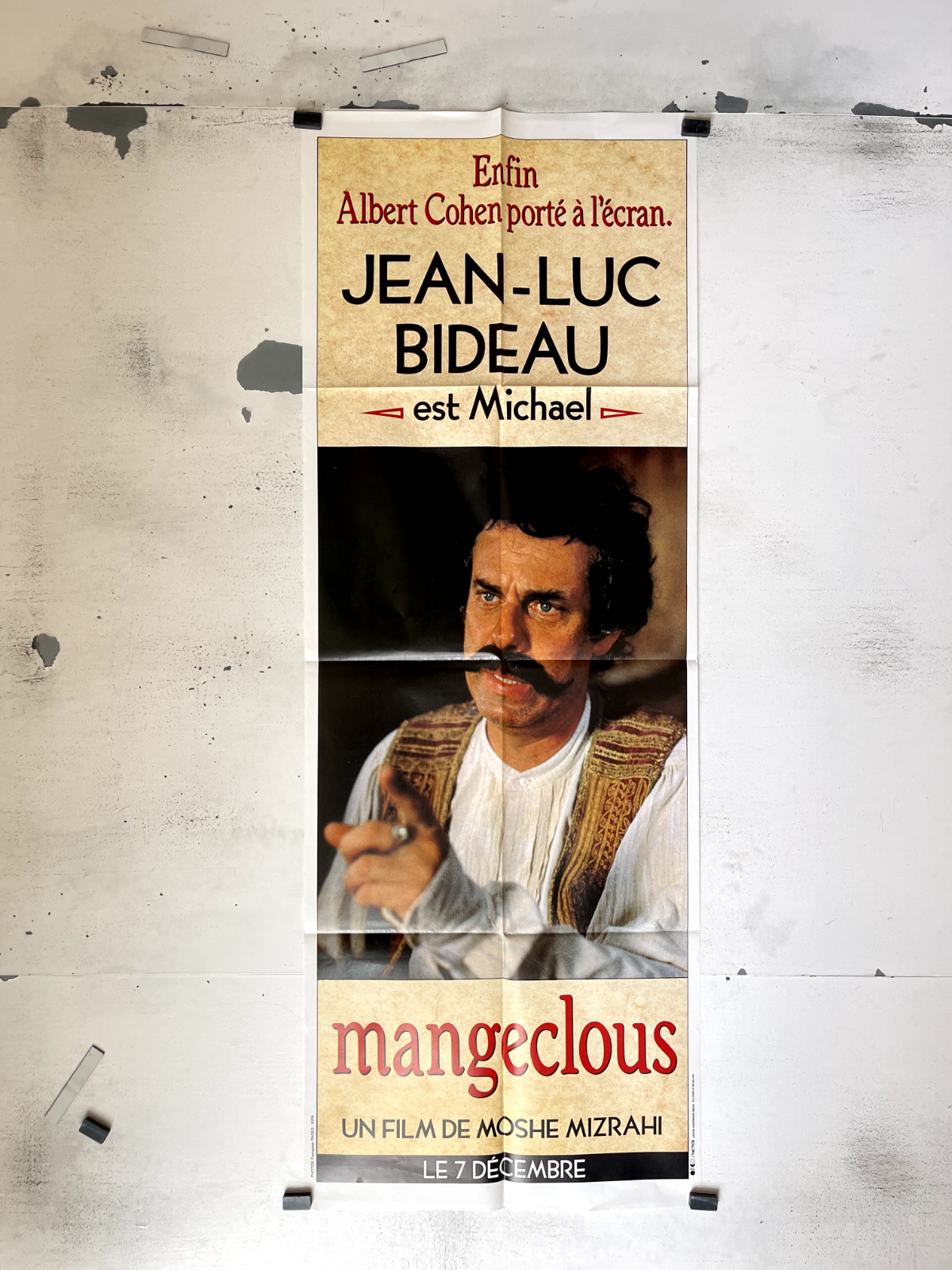 MANGECLOUS, MOVIE POSTER ORIGINAL 60x160, JEAN-LUC BIDEAU