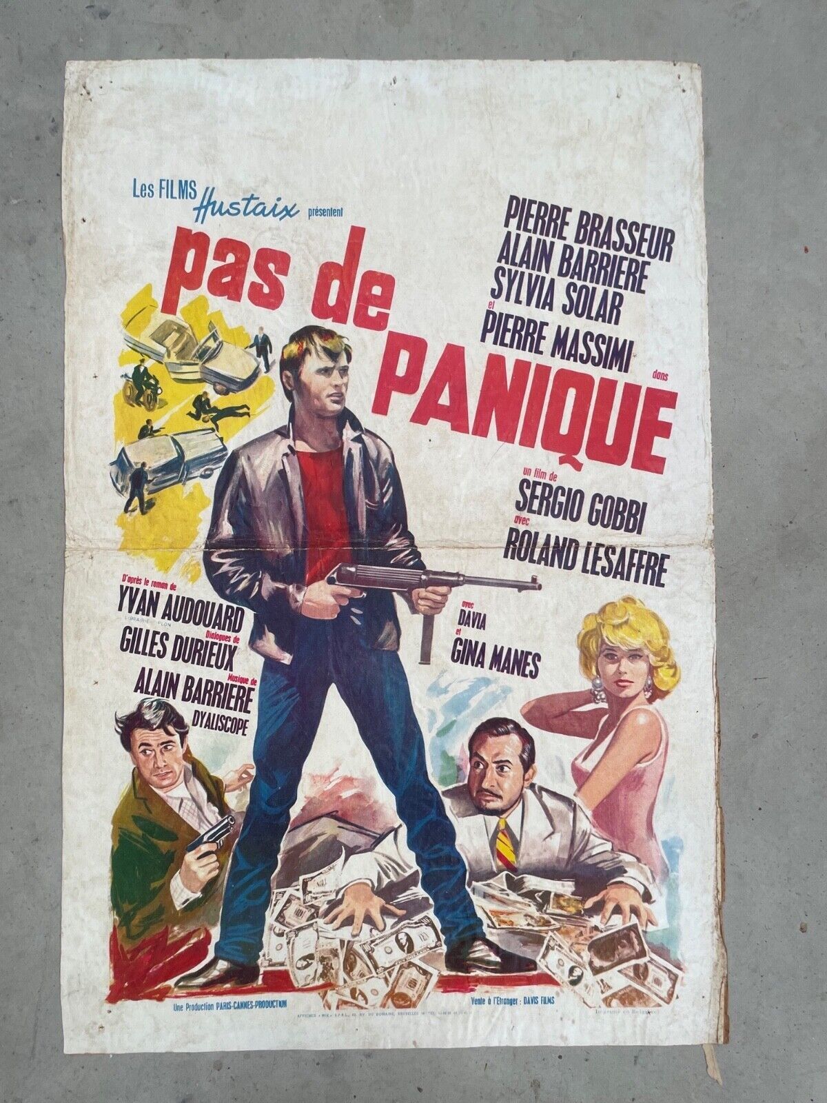 PAS DE PANIQUE 40x60 ORIGINAL PIERRE BRASSEUR