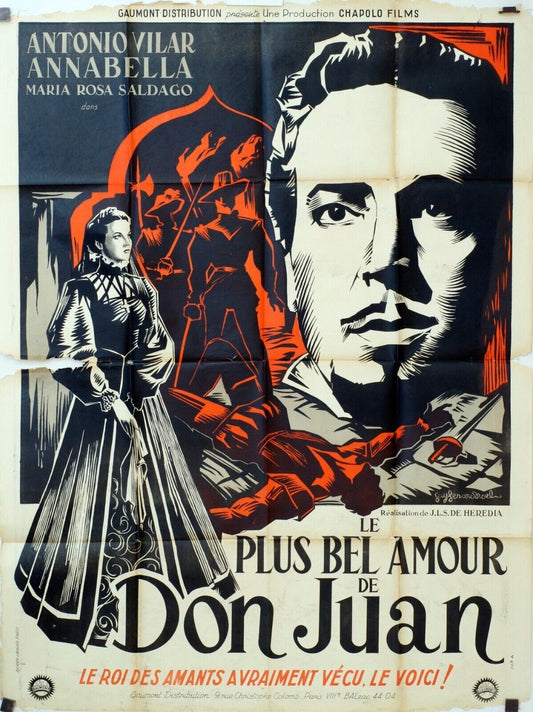 LE PLUS BEL AMOUR DE DON JUAN ORIGINAL MOVIE POSTER 120x160 ANTONIO VILAR
