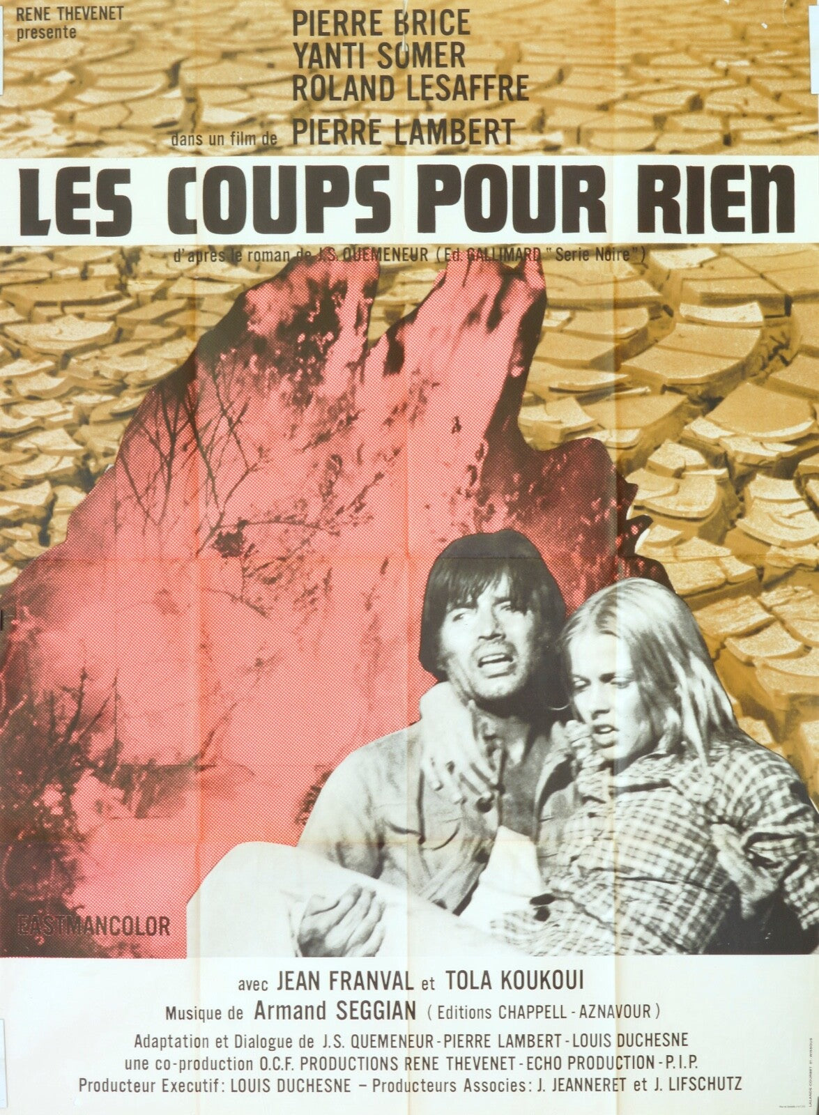 LES COUPS POUR RIEN ORIGINAL MOVIE POSTER 120x160 PIERRE BRICE