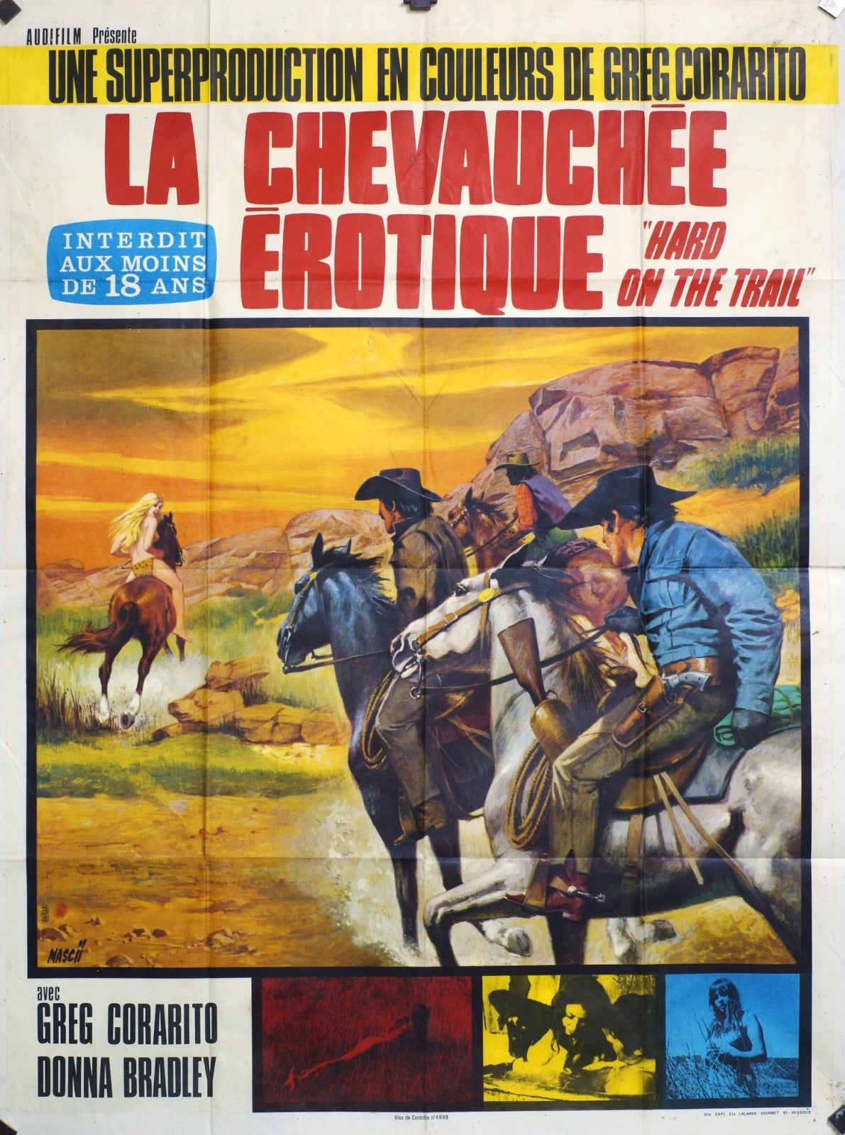 LA CHEVAUCHÉE EROTIQUE GREG CORARITO MOVIE POSTER ORIGINAL 120x160
