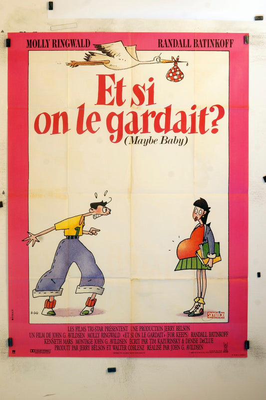 ET SI ON LE GARDAIT ? MOLLY RINGWALD MOVIE POSTER ORIGINAL120x160